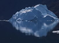 Large iceberg in the dark