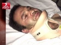 Support Sayed, beaten in the line of duty